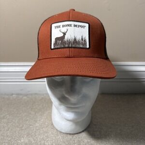 The Home Depot Buck Deer Hunting Orange Trucker Hat Snapback